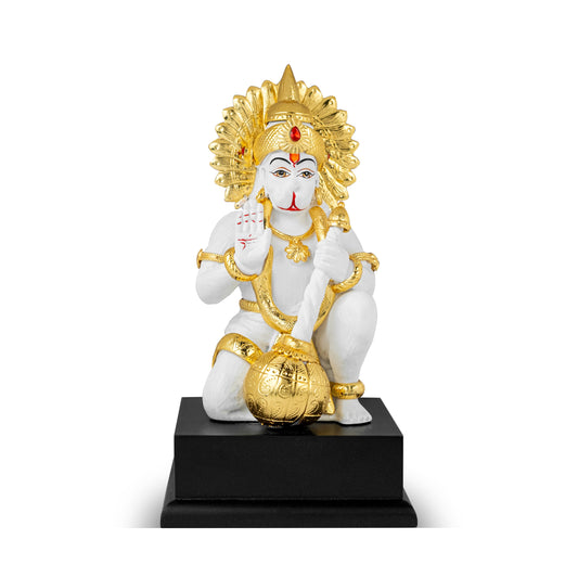 Hanuman Murti in Blessing Posture with Gada Sitting Statue | Idol