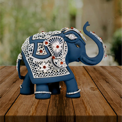 Beautiful Blue Elephant Idols
