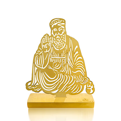 Guru Nanak Golden Desk Cum Car Dashboard Accessory