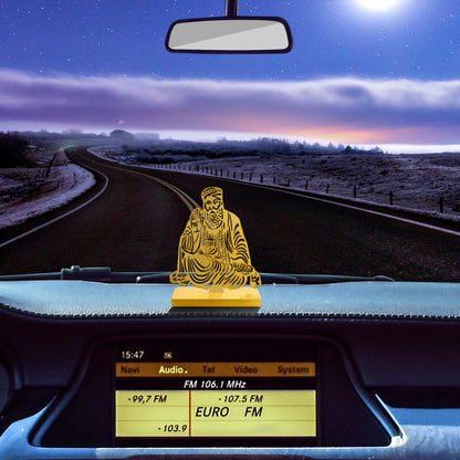 Guru Nanak Golden Desk Cum Car Dashboard Accessory