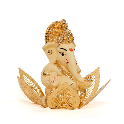 Beautiful Gold Ganesha Idol