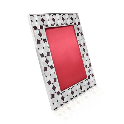 Silver Plated Enamel Photo Frame