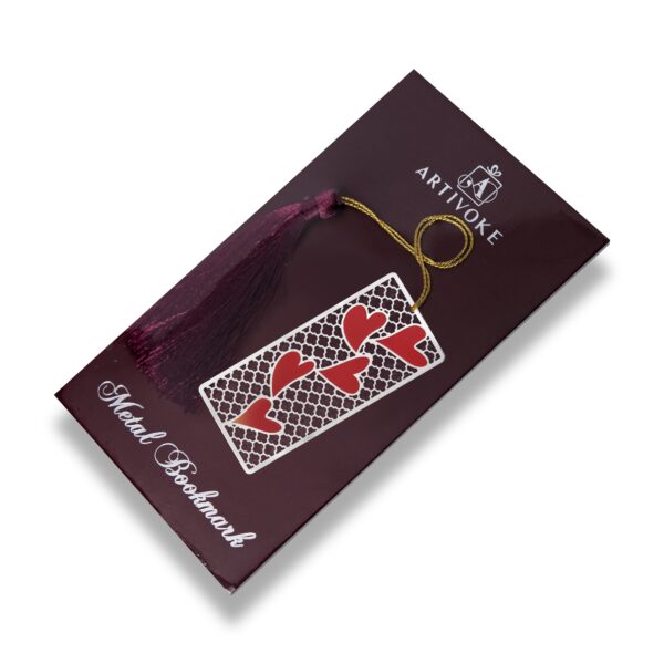 Silver Heart Bookmark - Image 2
