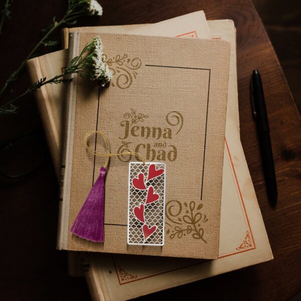 Silver Heart Bookmark - Image 3