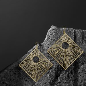 Handcrafted & Gold-Plated Brass Earrings For Women