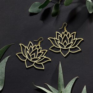 Lotus Cutout Earring Set: Embrace Nature’s Beauty in Style