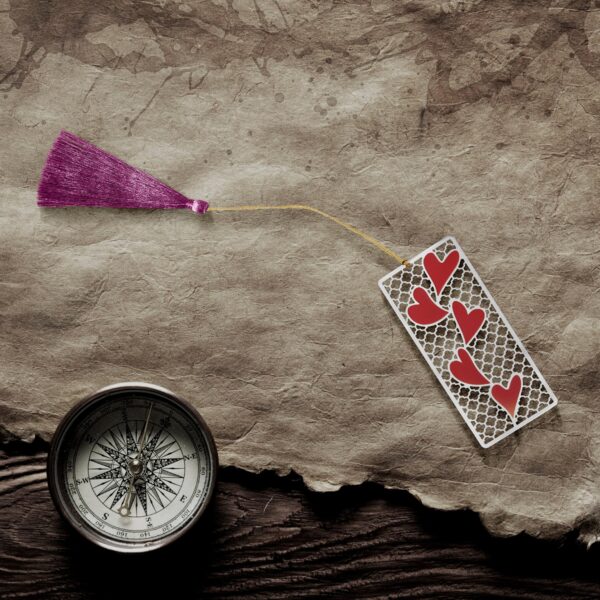Silver Heart Bookmark - Image 4