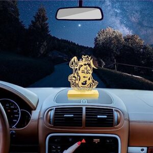 Shiv car Dash Board with Beautiful Box Packing, Decoration, Home & Car showpiece Items Gold Plated