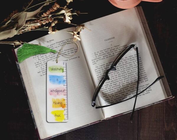 Acrylic Bookmark with Scalloped Edges and Tassel – Sleek, Durable Design for Book Lovers and Gift Giving - Image 3
